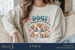 Dogs Healing Hearts on Paws PNG | Cute Dog Lover Clipart Product Image 3