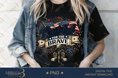 Grateful for the Brave PNG, Patriotic Thanksgiving Turkey De Product Image 3