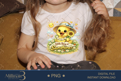 Little Ray of Sunshine PNG Cute Baby Chick Design, Spring Su Product Image 3