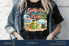 Salty Air Teaching Flair PNG Funny Teacher Summer Clipart | Product Image 3