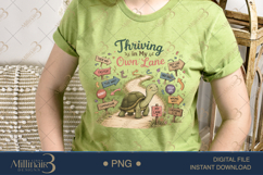 Thriving in My Own Lane PNG, Motivational Turtle Sublimation Product Image 3