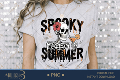 Halloween In July Skeleton With Drink PNG| Halloween Cat Rea Product Image 3