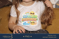 Cool Kid Summer PNG, Cute Kawaii Beach Clipart with Sunglass Product Image 3