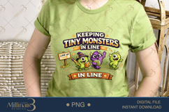 Keeping Tiny Monsters In Line PNG, Funny Halloween Teacher D Product Image 3