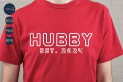 Hubby Est. 2024 SVG PNG Sublimation|Marriage Svg |Groom SVG Product Image 3