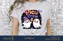 Pediatric ICU Halloween PNG |Funny Halloween Nurse Product Image 3