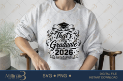 Thats My Graduate 2026 SVG PNG, Graduation Shirt Design Product Image 3