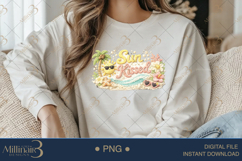 Sun Kissed PNG, Crochet Beach Sublimation Design, Tropical S Product Image 3