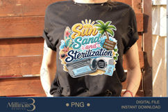 Sun Sand and Sterilization PNG, Dental Assistant Summer Subl Product Image 3