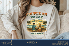 Couple On Vacay PNG Beach Bar Sunset Design, Romantic Summer Product Image 3