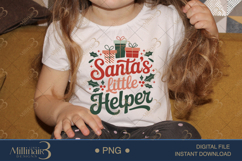 Santa’s Little Helper PNG | Cute Christmas Sublimation Desig Product Image 3