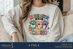 Kindergarten Is My Cardio PNG, Funny Kindergarten Teacher De Product Image 3