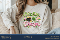 Lucky Charm PNG, St Patricks Day Shamrock Clipart With Pot O Product Image 3
