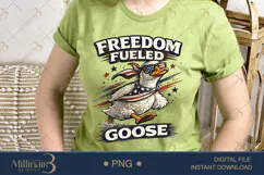 Freedom Fueled Goose PNG, Funny Patriotic Goose Sublimation Product Image 3