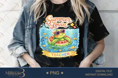 Summer Lovin’ Teacher PNG Cute Teacher Summer Clipart | Beach Product Image 3