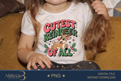 Cutest Reindeer of All PNG | Cute Christmas Reindeer Clipart Product Image 3