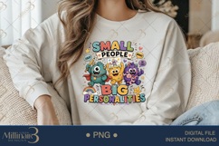 Small People Big Personalities PNG, Funny Teacher Design for Product Image 3