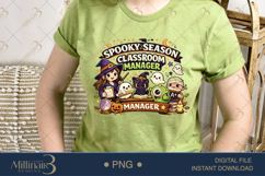 Spooky Season Classroom Manager PNG, Cute Halloween Teacher Product Image 3