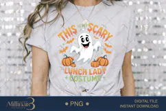 This Is My Scary Lunch Lady Costume PNG |Spooky School Cafet Product Image 3