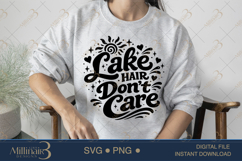 Lake Hair Don’t Care SVG PNG, Funny Lake Vacation Shirt Desi Product Image 3