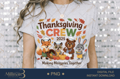 Thanksgiving Crew 2025 PNG |High Res Sublimation Design Product Image 3