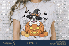 French Bulldog Halloween Pumpkin PNG |Ghost Dog, Pumpkin Pu Product Image 3