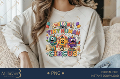 Welcome to the Tiny Human Circus PNG, Funny Teacher Design w Product Image 3