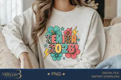 Retro Senior 2026 PNG|Boho Senior Flower 2026 PNG Product Image 3