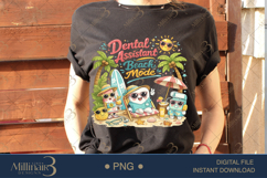 Dental Assistant Beach Mode PNG, Cute Summer Dental Assistan Product Image 3