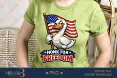 Honk For Freedom PNG, Funny Patriotic Goose Sublimation Desi Product Image 3