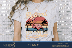 Retired It’s 5 O’Clock Everywhere PNG |Retirement Party Product Image 3