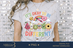 It&#039;s Okay To Be Different PNG| Puzzle Piece Autism Awarenes Product Image 3