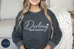 Darling You're Beautiful Svg |Positive SVG| Woman Product Image 3