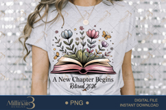 A New Chapter Begins Retirement PNG |Retirement Party Clipar Product Image 3