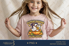 Cutest Goose in the Patch PNG, Cute Halloween Goose PNG, Pum Product Image 3
