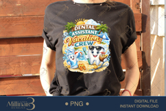 Dental Assistant Vacation Crew PNG, Summer Dental Team Subli Product Image 3