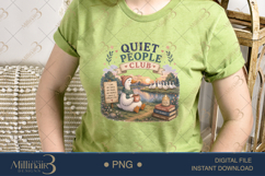 Quiet People Club PNG, Introvert Goose Sublimation Design, Product Image 3