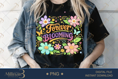 Forever Blooming PNG Watercolor Floral Design, Boho Flower C Product Image 3