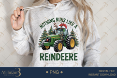 Nothing Runs Like A Reindeer PNG | Funny Tractor Christmas S Product Image 3