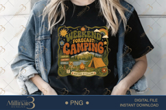 Weekend Forecast Camping PNG, Retro Camping Sublimation Desi Product Image 3