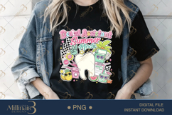 Dental Assistant Summer Mode PNG, Cute Retro Dental Sublimat Product Image 3