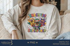 Snack Time Is My Superpower PNG, Funny Teacher Design with C Product Image 3