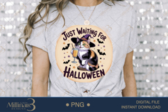 Just Waiting for Halloween Sublimation PNG| Happy Hallowe Product Image 3