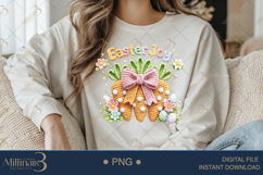 Easter Joy PNG, Crochet Easter Sublimation Design, Cute Spri Product Image 3