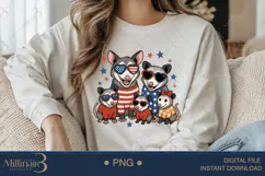 American Opossum Family PNG | Patriotic Woodland Clipart Product Image 3