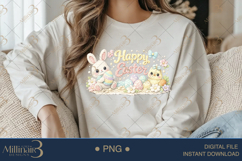 Happy Easter PNG, Crochet Easter Sublimation Design, Cute Sp Product Image 3