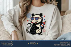 Retro Fourth of July Opossum Retro Fourth Of July Opossum, Product Image 3