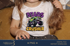Beads Crusher PNG, Mardi Gras Monster Truck Shirt Design Pur Product Image 3