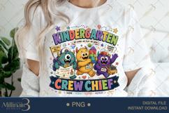 Kindergarten Crew Chief PNG, Funny Teacher Design for Kinder Product Image 3