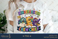 Kindergarten Crew Chief PNG, Funny Teacher Design for Kinder Product Image 3